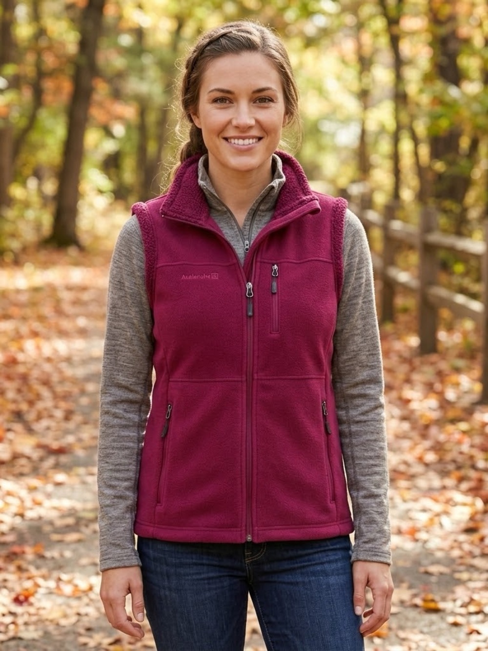 Avalanche Thermal Maroon Fleece Vest Medium – Gorpcore Outdoor Layer